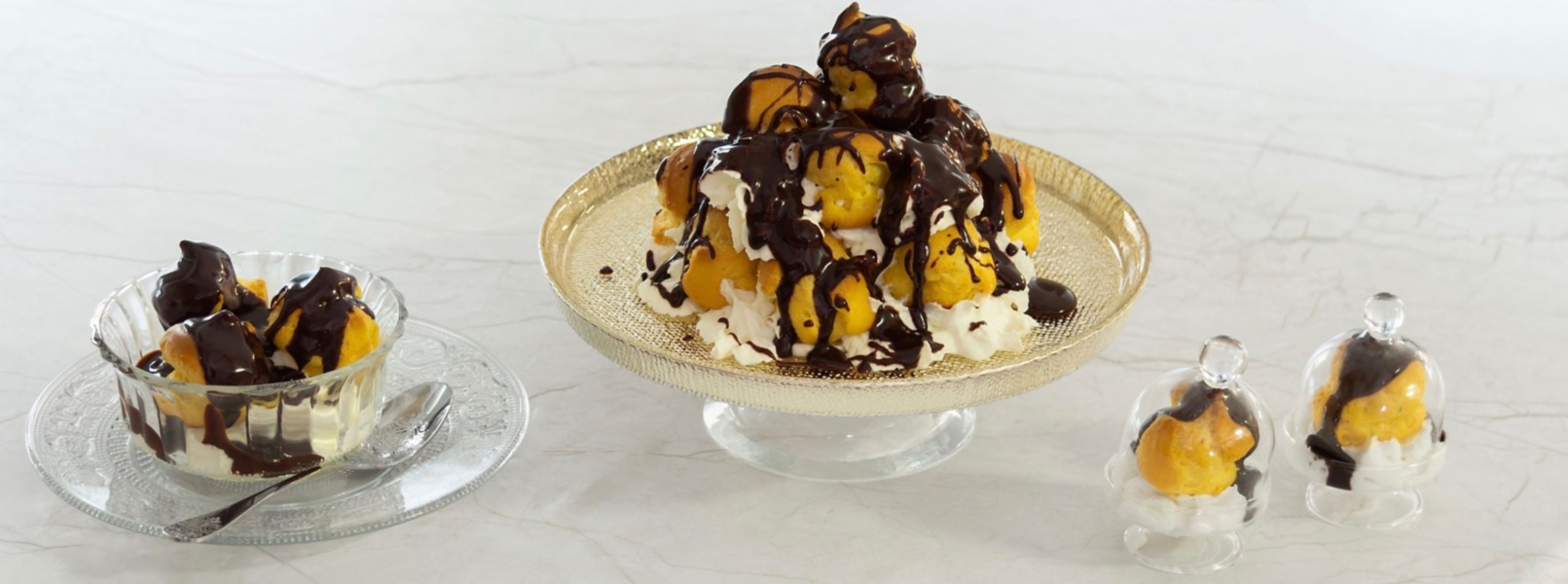 Profiteroles panna e cioccolato, il menu anni '80