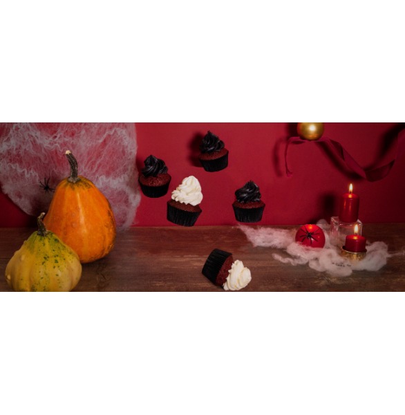 Red velvet cupcake per un halloween spaventoso
