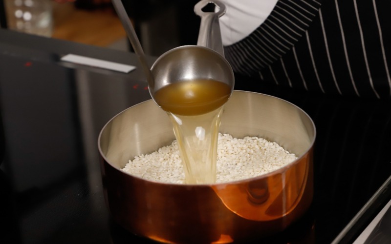 bagnare con brodo pesce