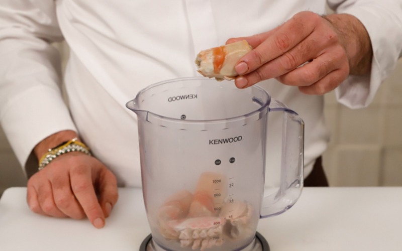 privare scampi del carapace