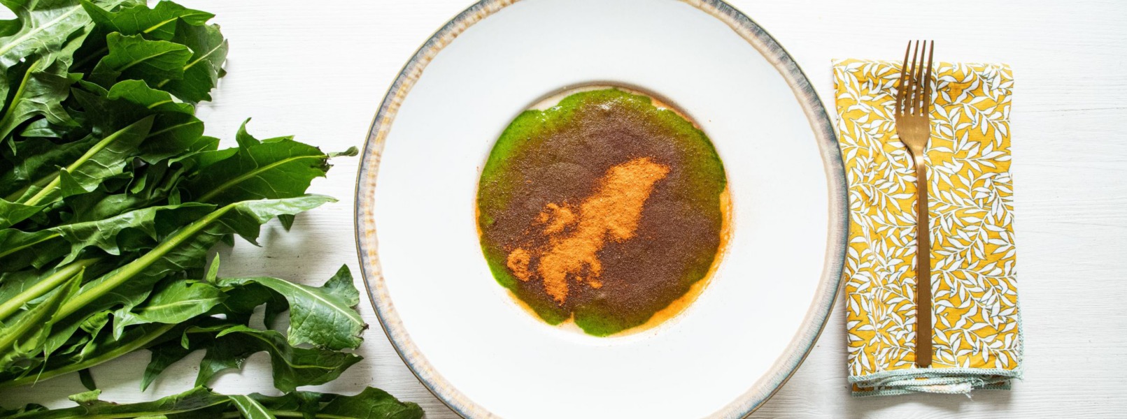 Risotto con pecorino ubriaco ed erbe amare