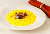 Risotto allo zafferano, guanciale e olio al tartufo alt