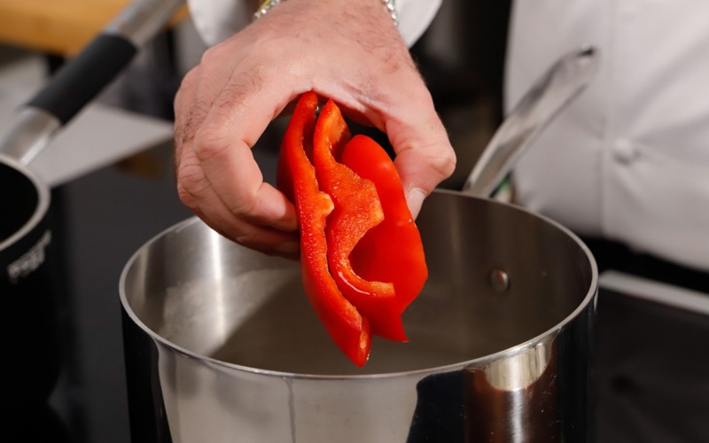 sbollentare i peperoni