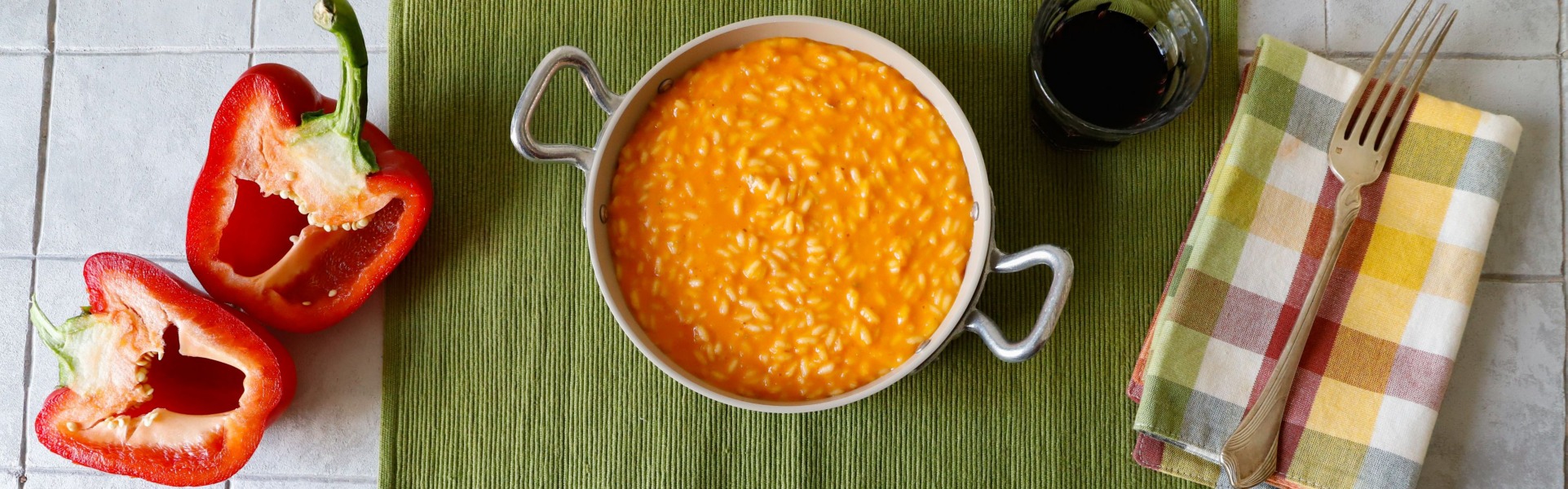 Risotto peperoni e gorgonzola