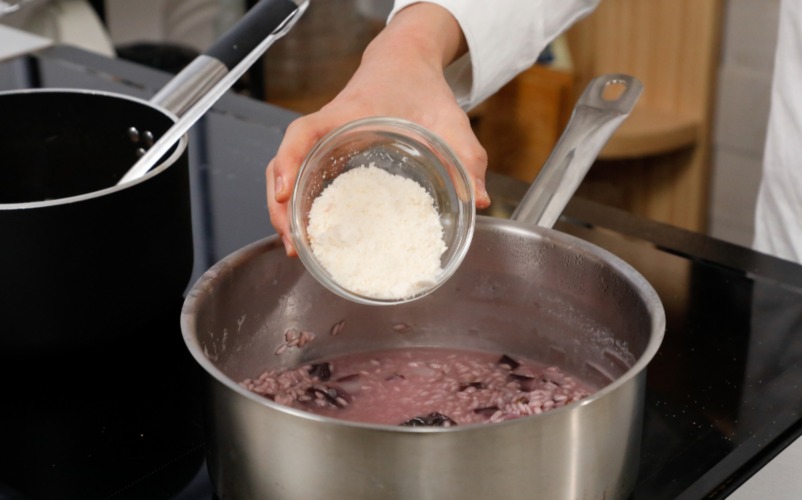 mantecare con burro e parmigiano