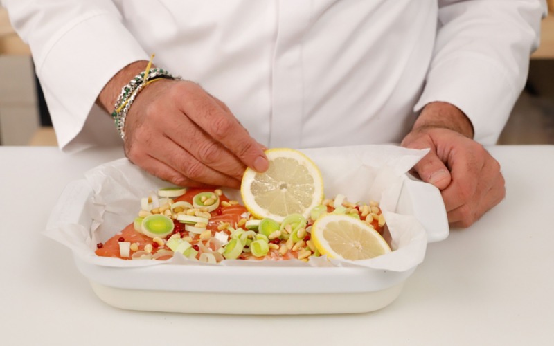 ultimare con limone e infornare