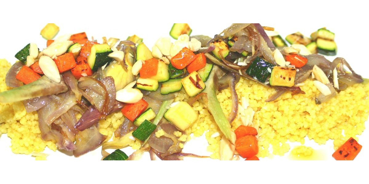 Cous cous alla curcuma con verdure