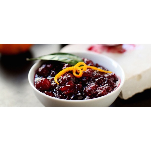 Chutney di cranberries satsuma e miele di zagara di arancio