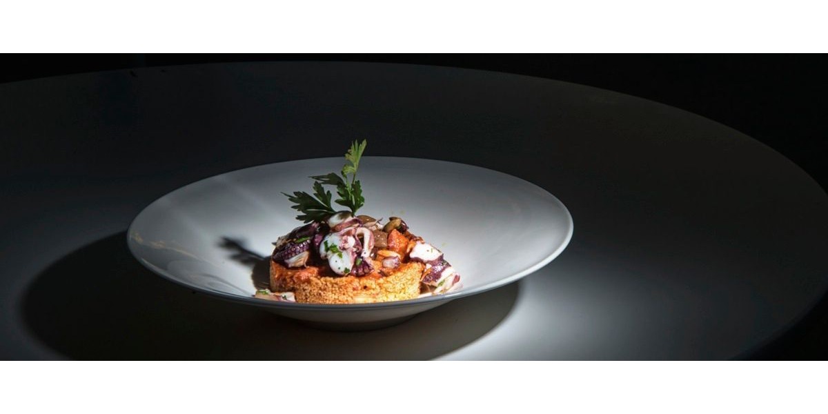 Cous cous con polpo stufato e in insalata