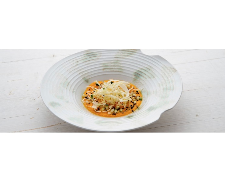 Crema di carote con zenzero e cavolo cappuccio