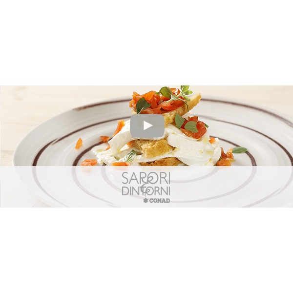 Mozzarella di bufala in carrozza scomposta