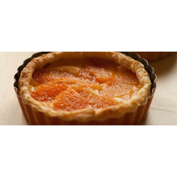 Tatin di sfoglia con marmellata di clementine e spicchi d'arancia