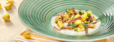 Tortellini con prosciutto crudo di Parma e parmigiano reggianoalt