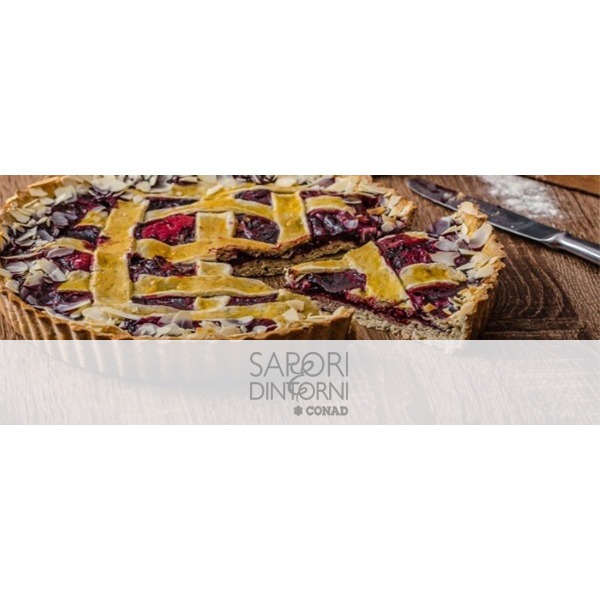 Crostata di ciliegie di Puglia e mandorle