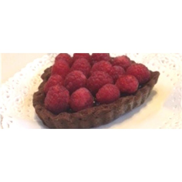 Crostatina di cioccolato e lamponi