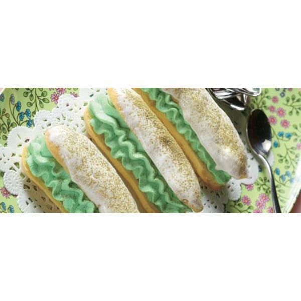Éclair al tè matcha