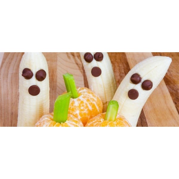 Fantasmini e zucchette di Halloween