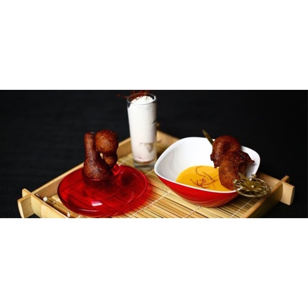 Frittella di farro, vaniglia e zafferano 