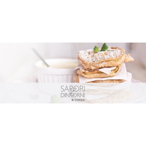 Frittelle di mele renette con crema pasticcera alla vaniglia