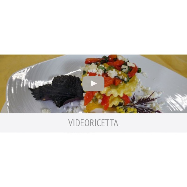 Millefoglie ai peperoni e Salva Cremasco DOP al profumo di salvia elegance