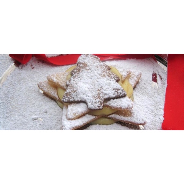 Millefoglie di frolla con crema al limone