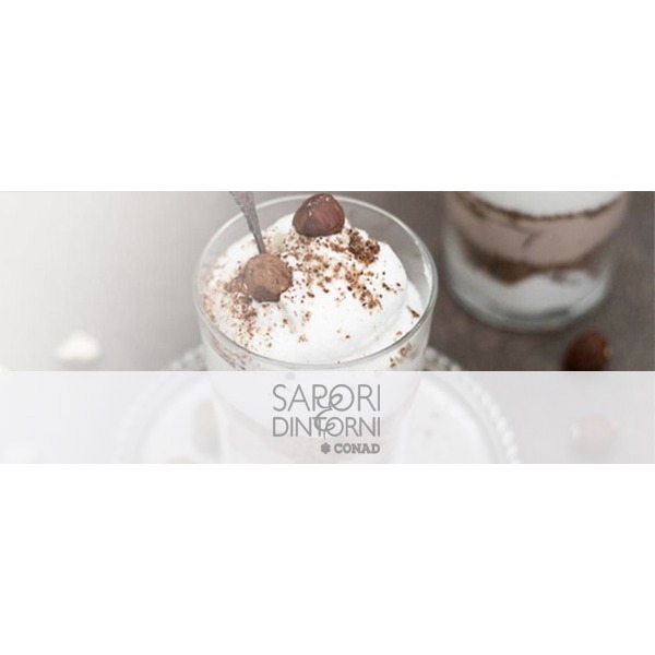 Mousse di castagne e crema chantilly con cioccolato e cannella