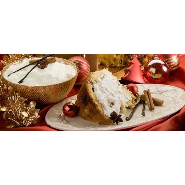 Panettone con crema di ricotta
