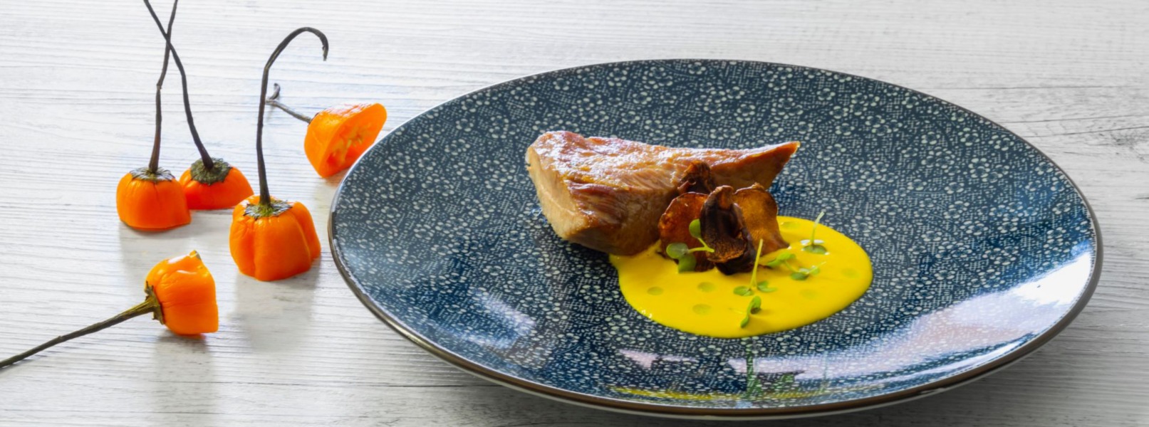 Secreto di maialino iberico con amarillo