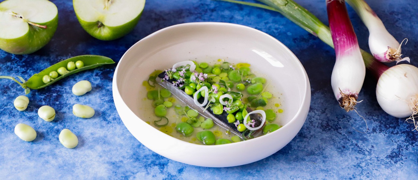 UNA RICETTA PRIMAVERILE SFIZIOSA sgombro fave e piselli