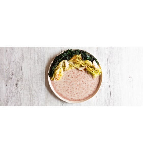 Spadellata di rape, cavolo riccio e verza