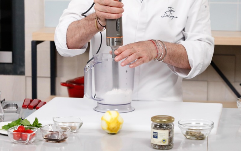 frullare ricotta e limone