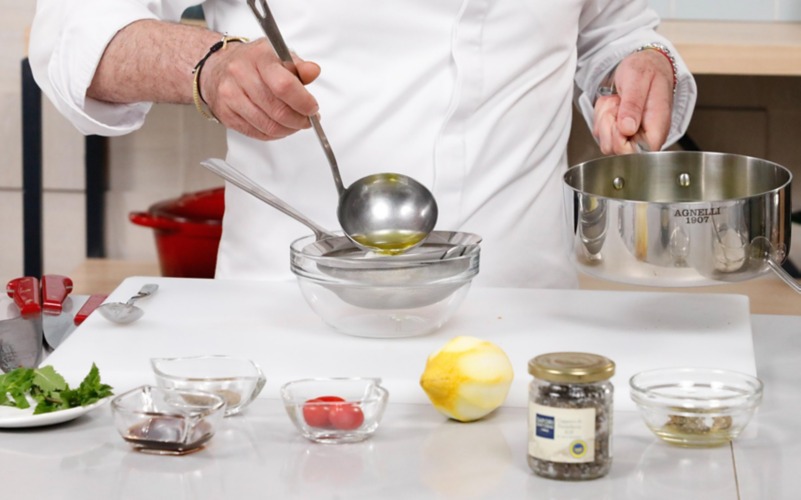 ultimare condire e servire