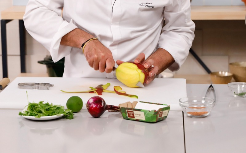 tagliare mango a dadini