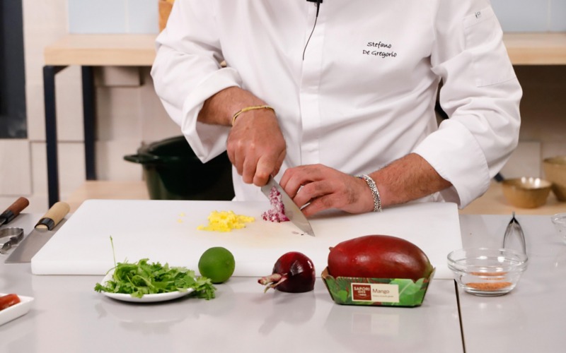 tagliare cipolla dadini