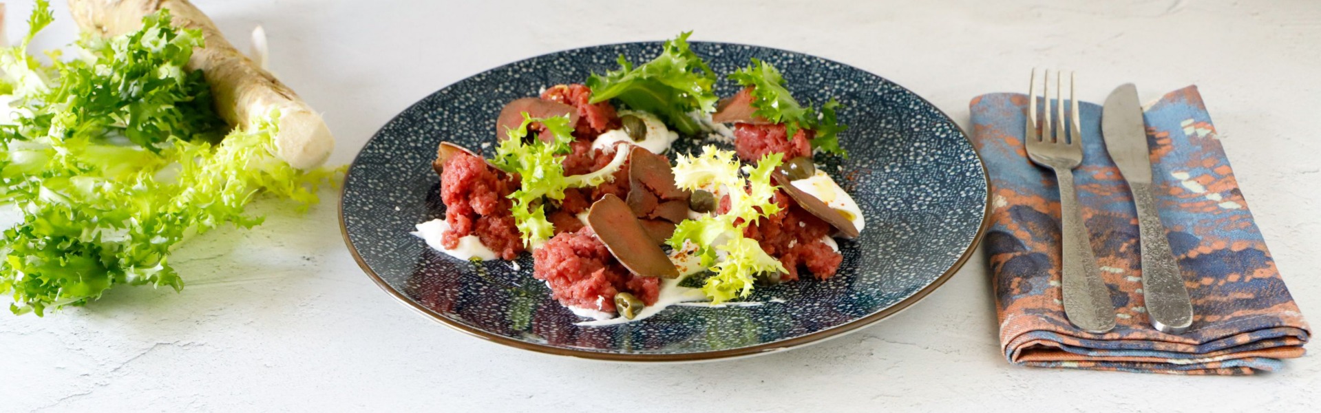 Tartare di manzo con burrata
