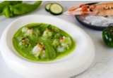 Tartare di scampi con gazpacho verde: freschezza in un bocconealt