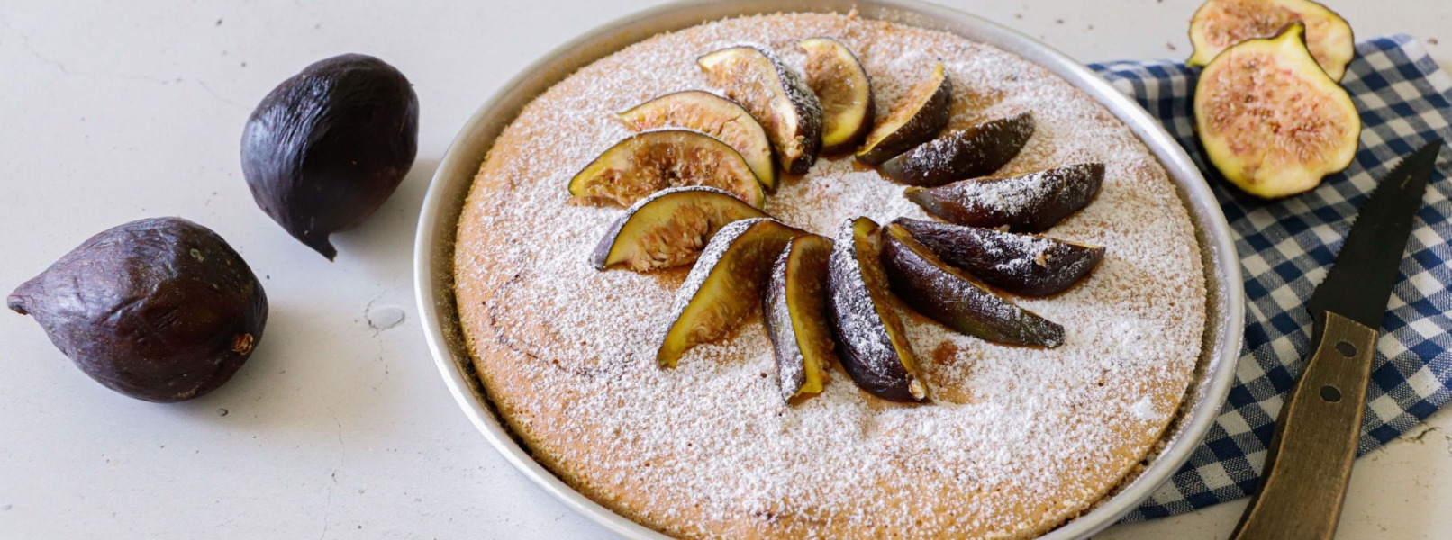 Torta con marmellata di fichi senza zucchero