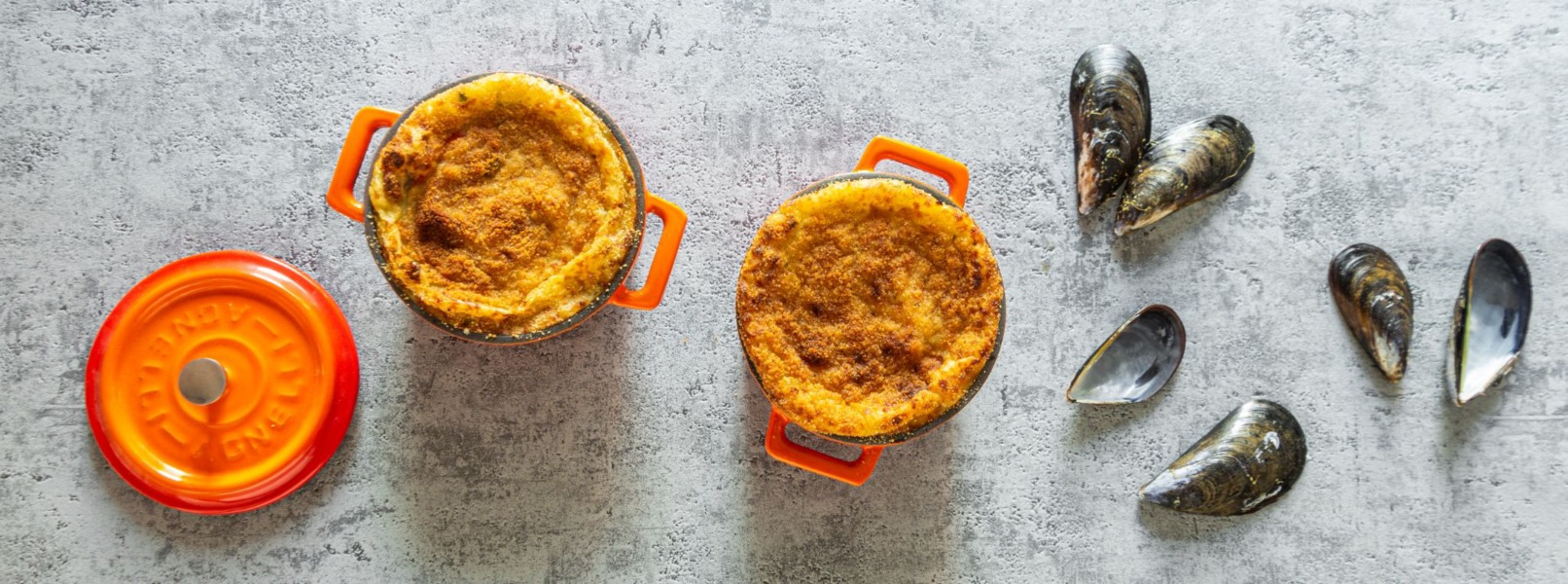 Cozze e patate: il tortino al forno