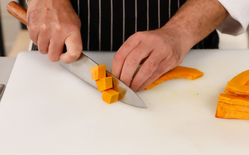 tagliare polpa zucca