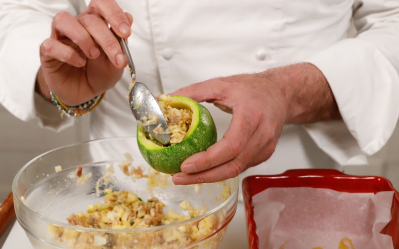 farcire le zucchine e infornare