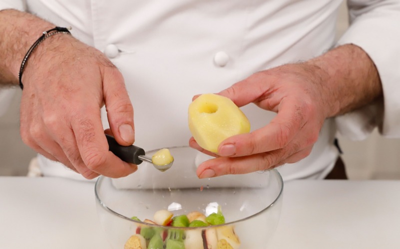 ricavare sfere dalla frutta