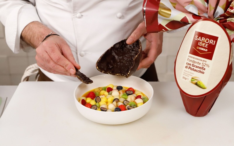 servire con cioccolato