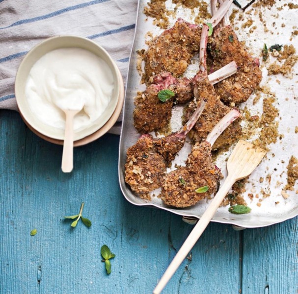 Agnello al profumo di menta con crema di Asiago Dop