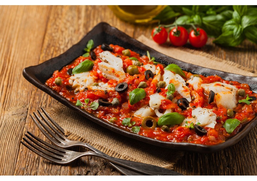 Alalunga in padella alla mediterranea