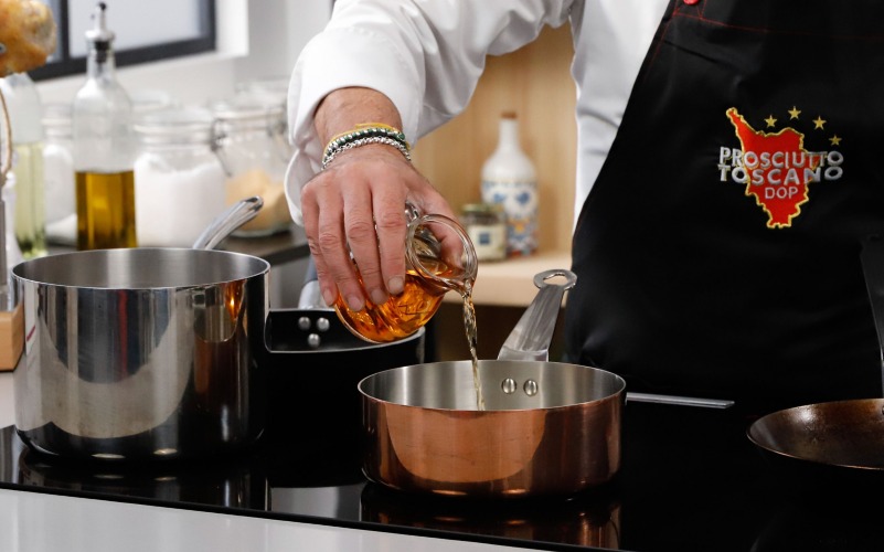 ridurre salsa vin santo