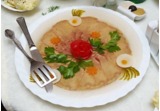 Aspic di galantina di cappone al crudo di Parma Dopalt