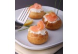 Bignè salati al salmone affumicato alt