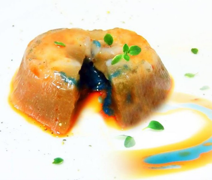 Blue aspic
