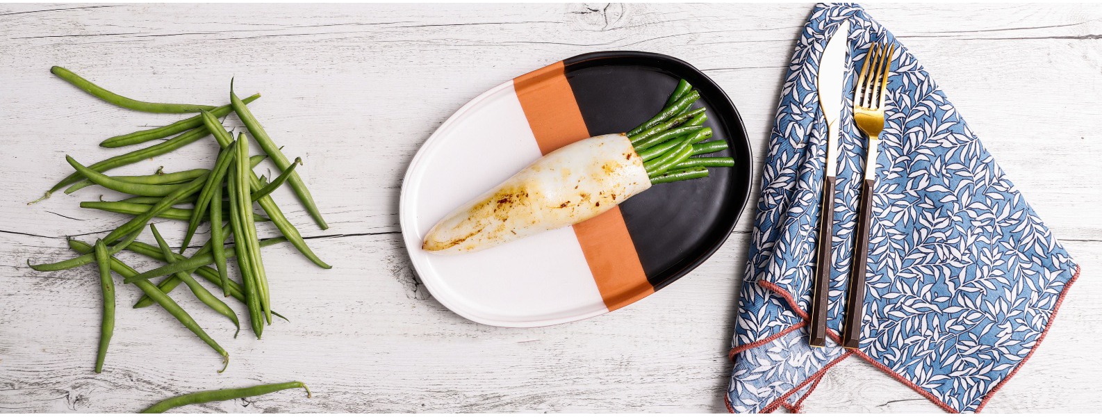 Calamari ripieni light con olive, capperi e fagiolini