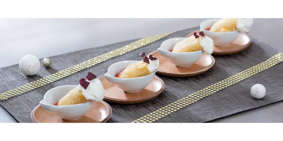 Caprese in paccheri croccanti